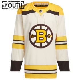 Boston Bruins tröja Customized 100th Anniversary Adidas 2023-24 Cream Authentic - NHL Tröjor Barn